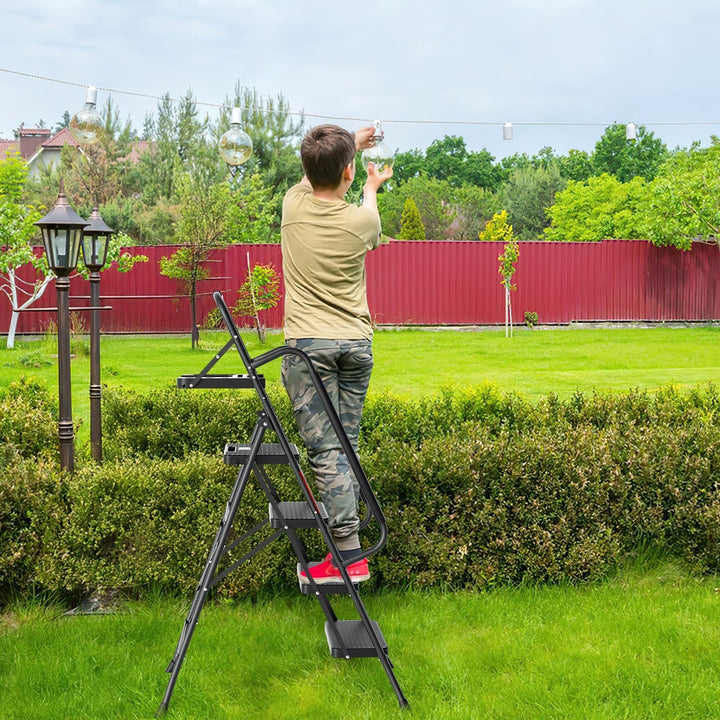 Folding Ladder 4 Steps/5 Steps with Removable Armrests | Kalsten
