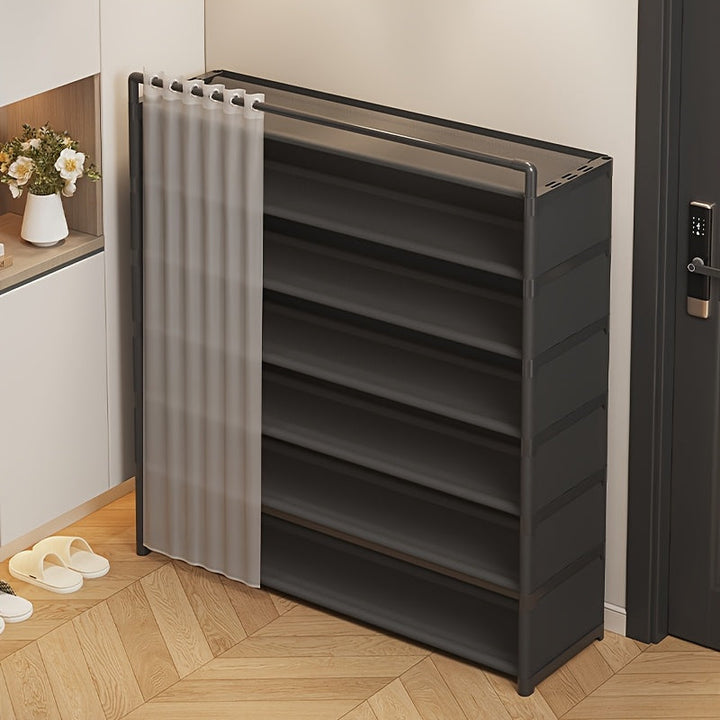 Foldable shoe rack with dust protection 4–7 levels | Kalsten