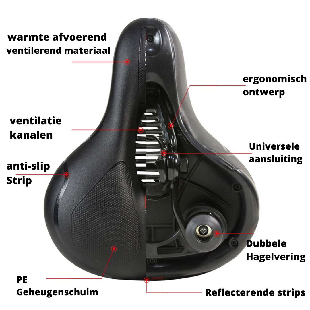 Ergonomic Bicycle Saddle – Comfortable, Adjustable and Water Repellent | Kalsten