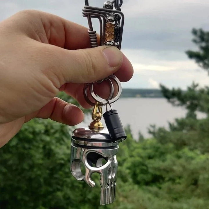 Kalsten | Piston Art Skull Keychain