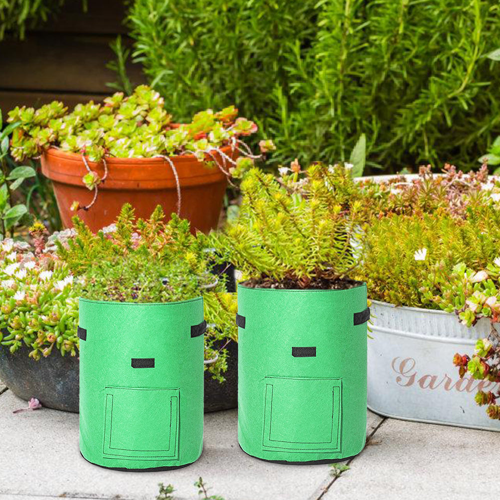 Plant sack planting bag plant pouch 5 pieces | Kalsten
