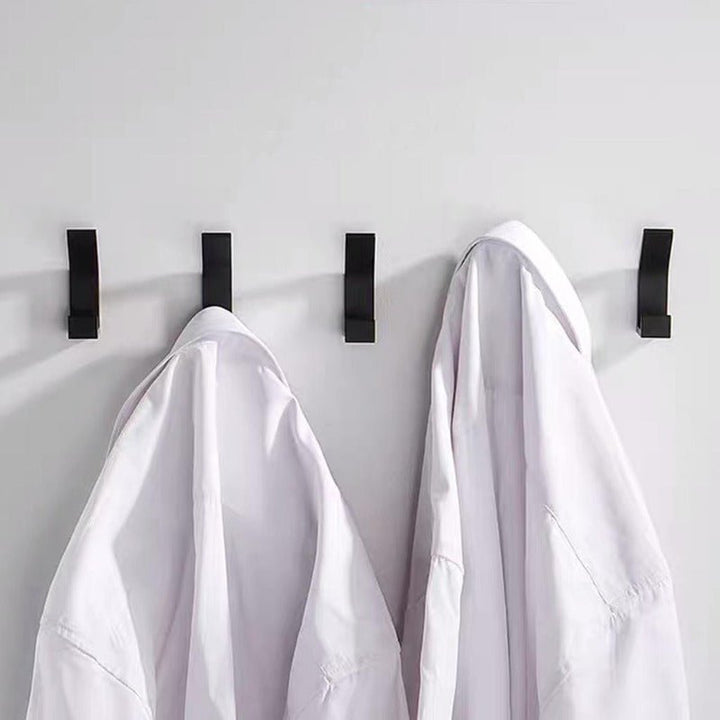 Aviro Aluminum Wall Hooks – Modern Black/White Set