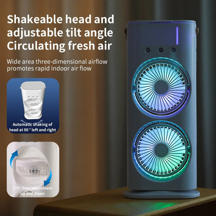 Double-Ended Spray Fan: Portable Air Cooler | Kalsten