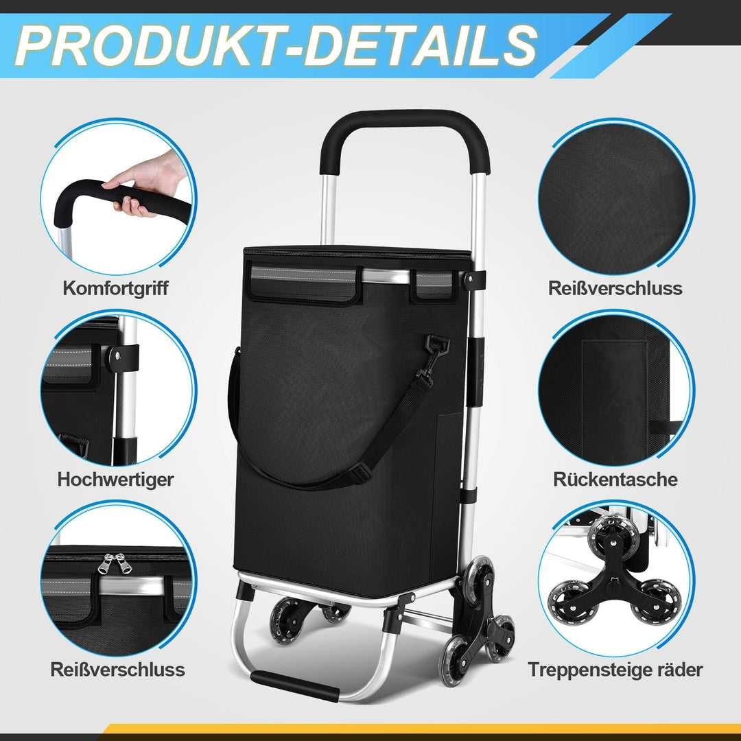 Shopping trolley shopping roller foldable 40L | Kalsten