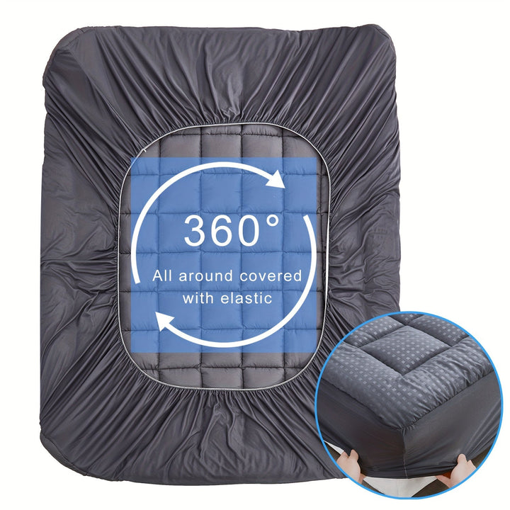 Ultimate Cooling Mattress Pad – Premium Quilted Pillow Top, Luxuriously Fluffy and Ultra-Breathable with Secure 14-18 Deep Pocket Cover – Enhanced Sleep Comfort, 1pc | Kalsten