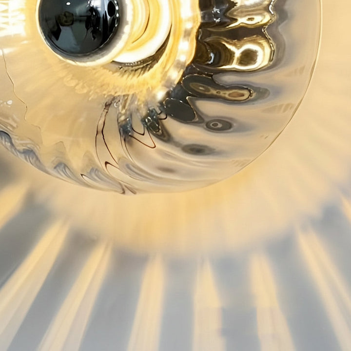 LED Wall Sconce Light – Modern Jellyfish Round Glass (16x13cm / 6.3x5.1in) | Kalsten