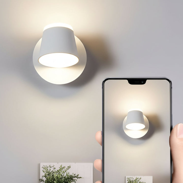 LED Wall Sconce – Adjustable Up Down Light Black Aluminum (13cm / 5in) | Kalsten