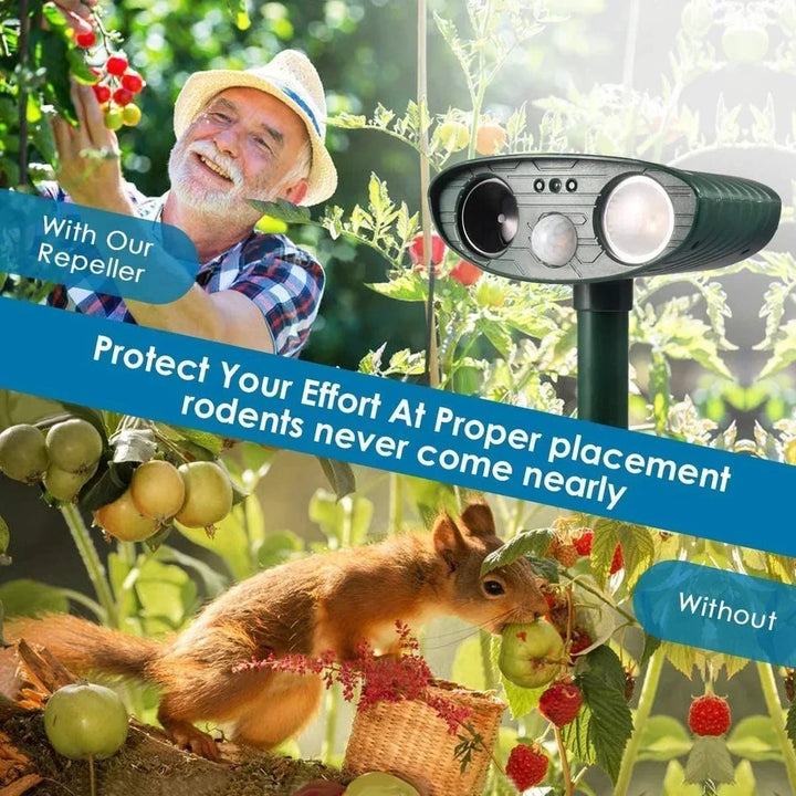 Kalsten | Solar-Powered Ultrasonic Deer Repeller - Effective Deer Deterrent for Gardens & Yards in 48 Hours