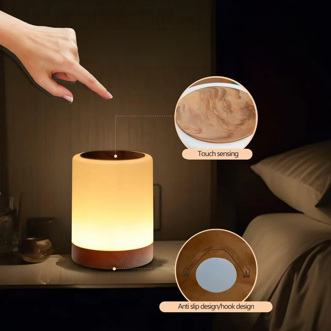 Color Changing Touch Table Lamp With Remote Control For Bedroom Or Living Room | Kalsten