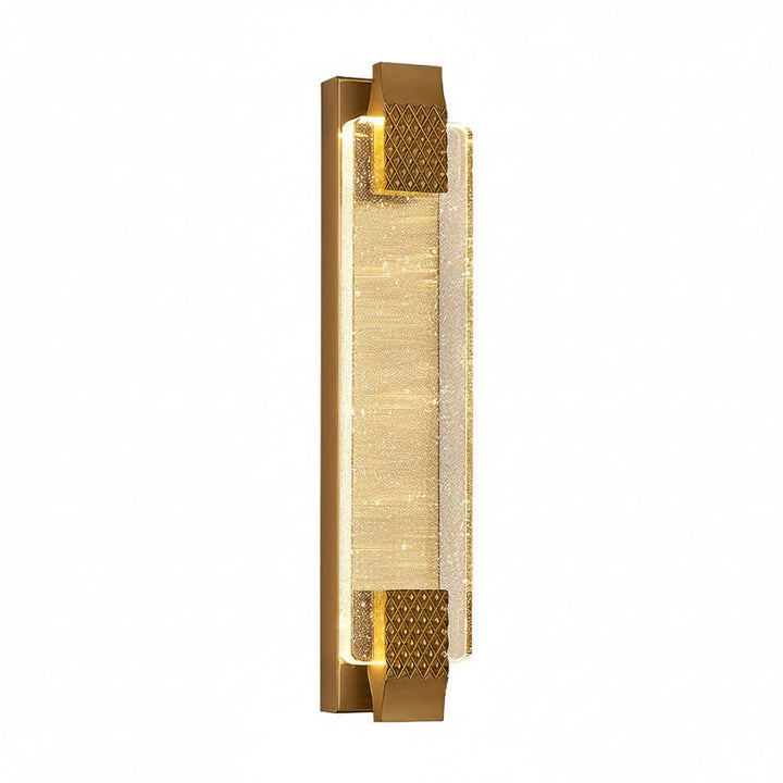 Modern Crystal Bubble LED Wall Sconce – Luxury 3-Color Dimmable Strip Lamp (Black/Gold) | Kalsten
