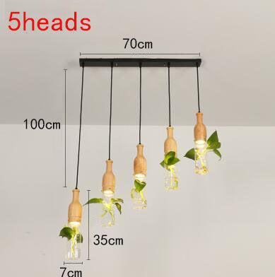 Wooden Modern LED Plant Pendant Lights | Kalsten