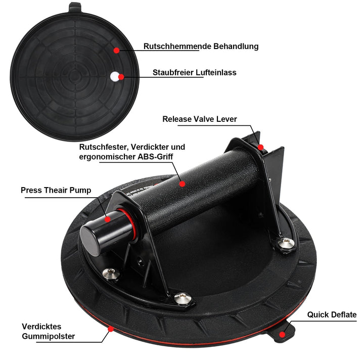 Suction cup holder 2 pieces max.100KG | Kalsten
