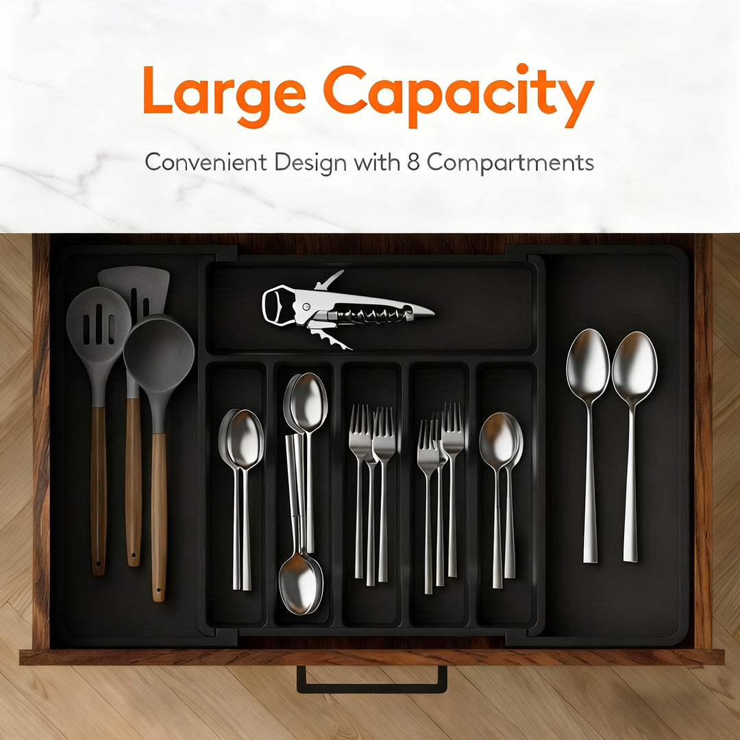 Extendable cutlery tray 33–57 cm | Kalsten