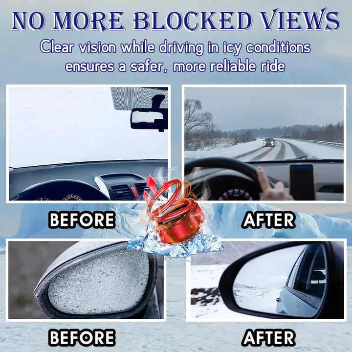 Kalsten | Portable Car Heater | Solar Rechargeable De-Icer | Fast Defrost Device for Cars & Homes