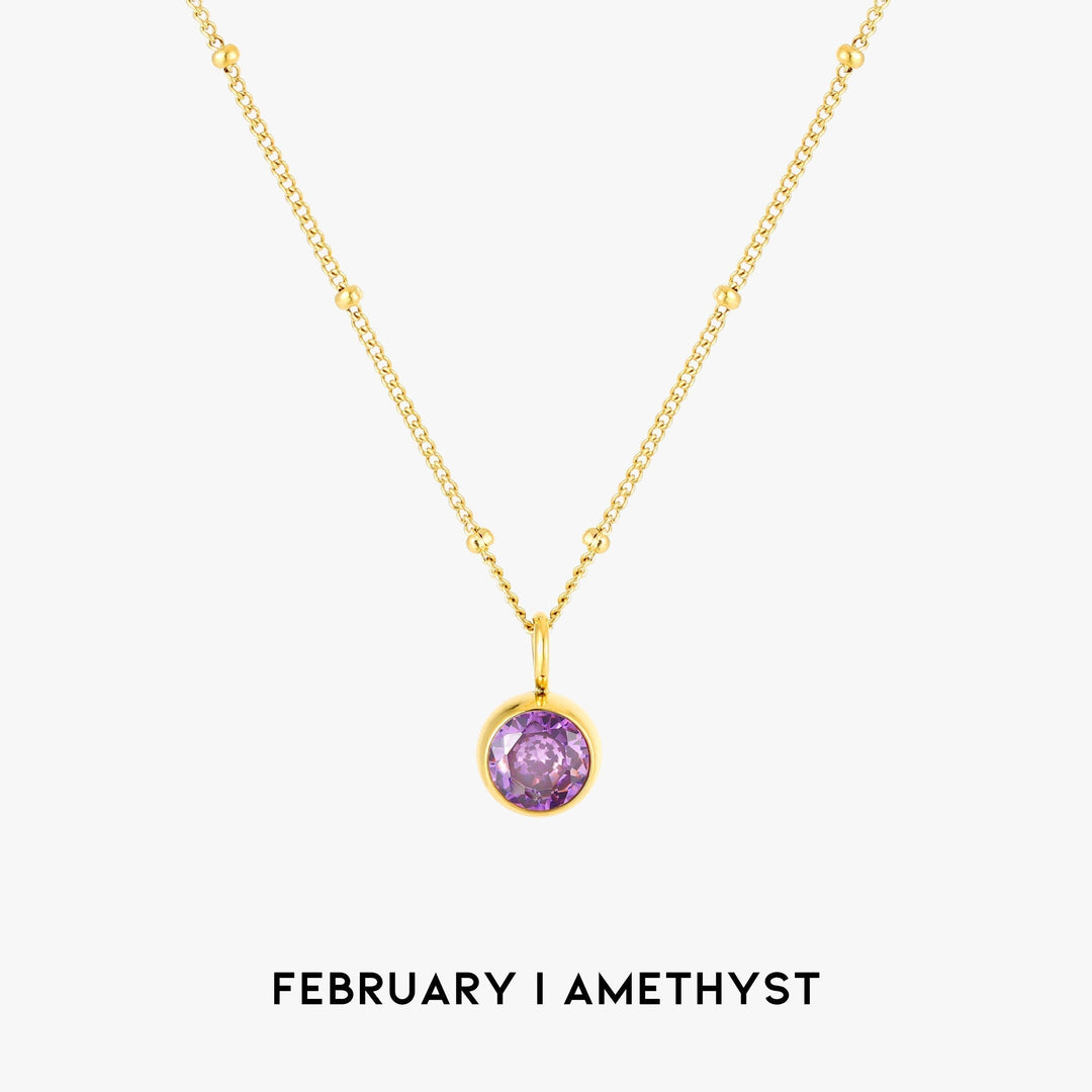 Birthstone Pendant Necklace