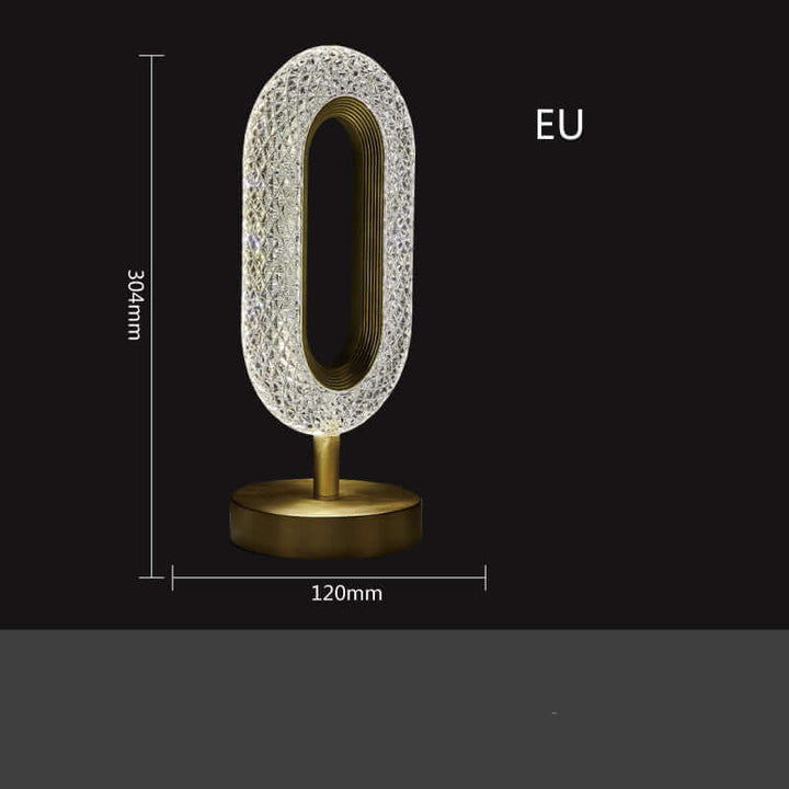Acrylic Table Lamp With Led Crystal Light | Kalsten