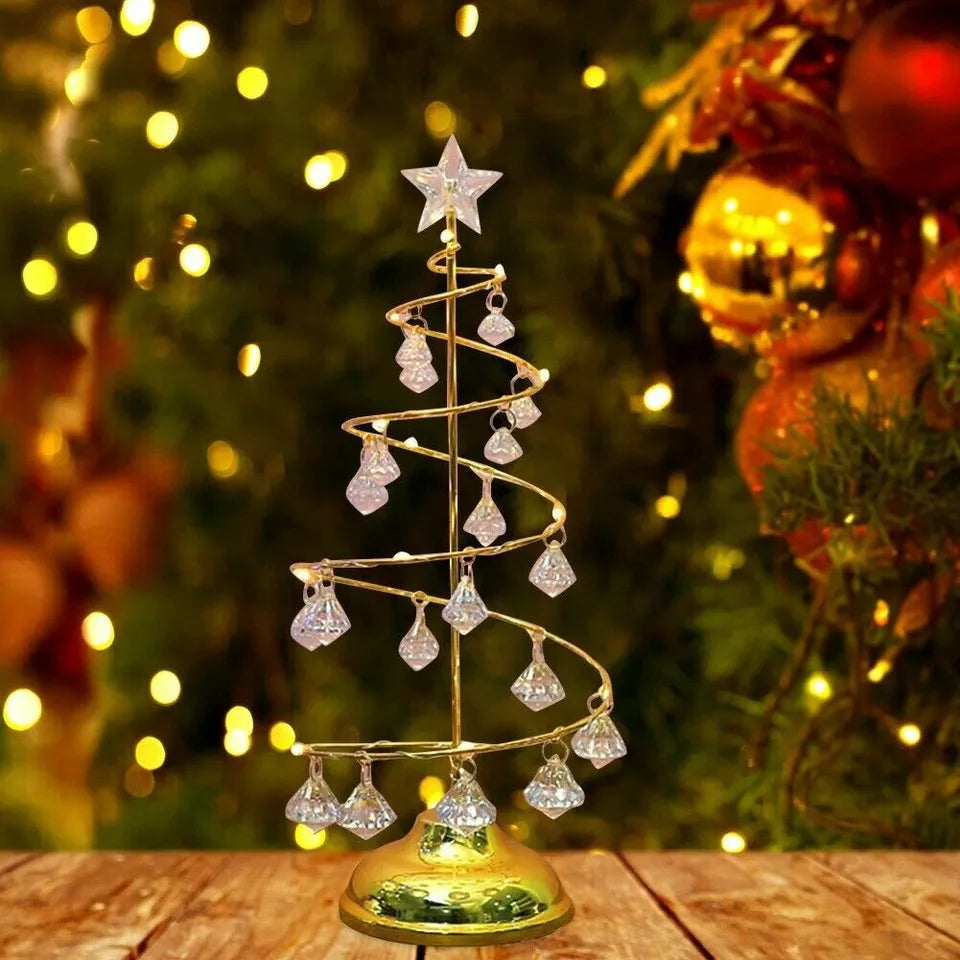 Christmas Table Lamp with LED Spiral Design | Kalsten
