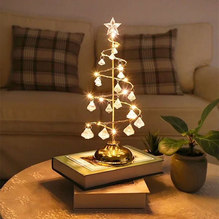Christmas Table Lamp with LED Spiral Design | Kalsten