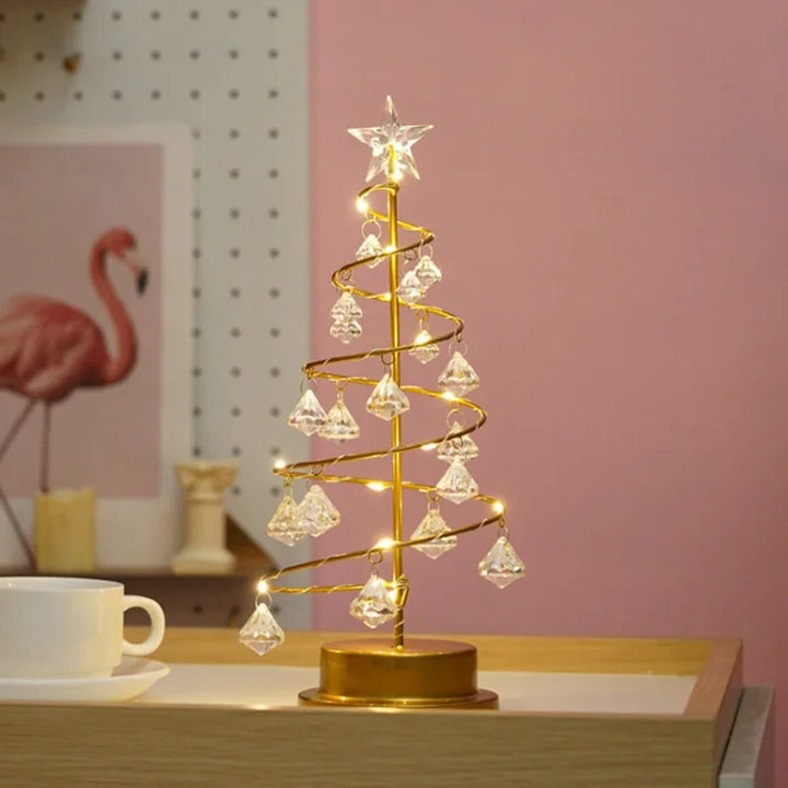 Christmas Table Lamp with LED Spiral Design | Kalsten