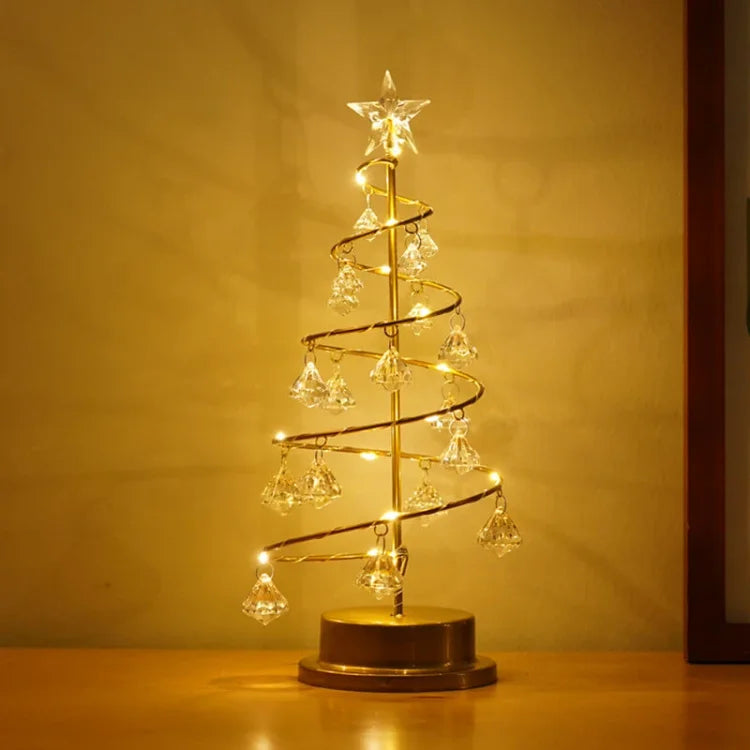 Christmas Table Lamp with LED Spiral Design | Kalsten