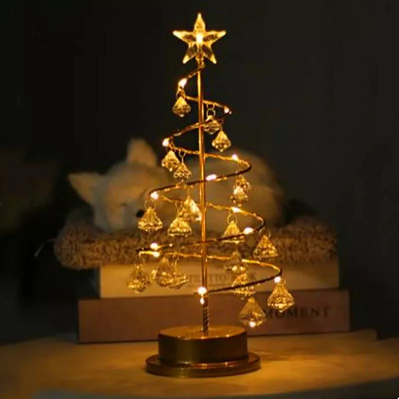 Christmas Table Lamp with LED Spiral Design | Kalsten