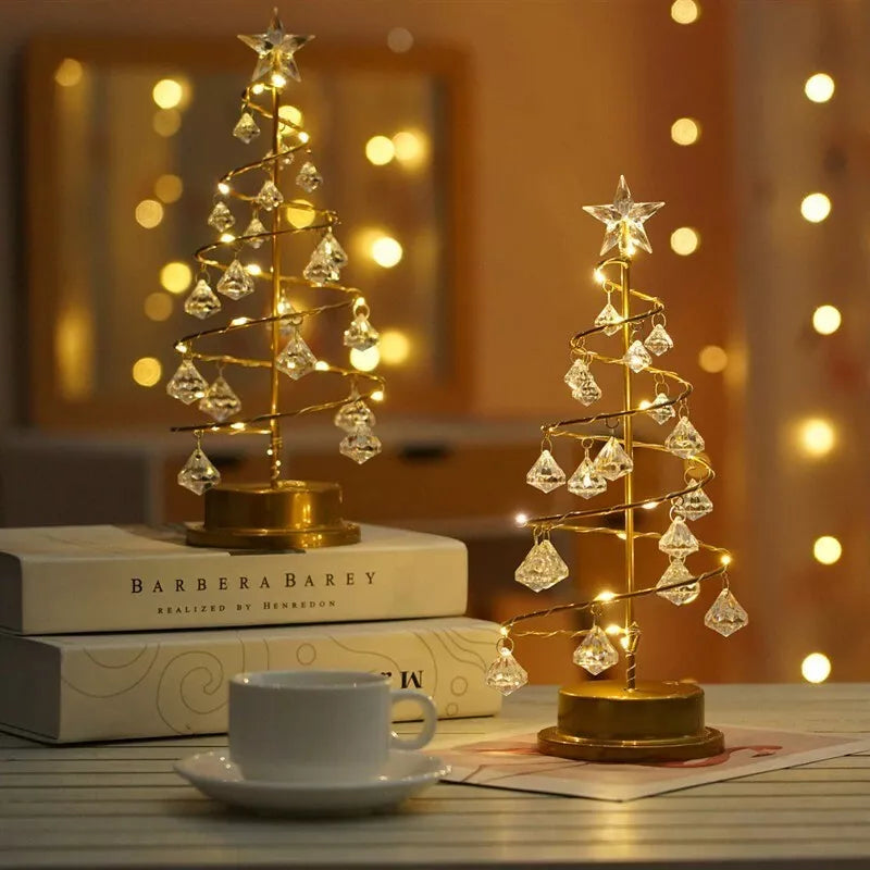 Christmas Table Lamp with LED Spiral Design | Kalsten