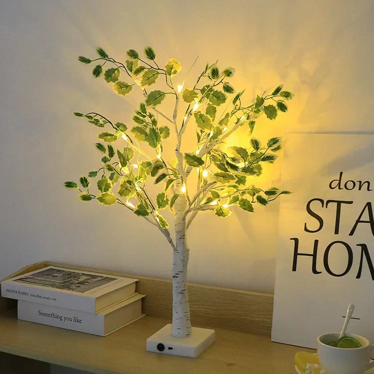 LED Tree Light with Green Leaves Kalsten