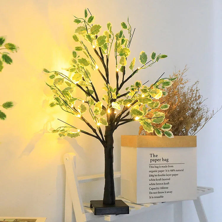 LED Tree Light with Green Leaves Kalsten