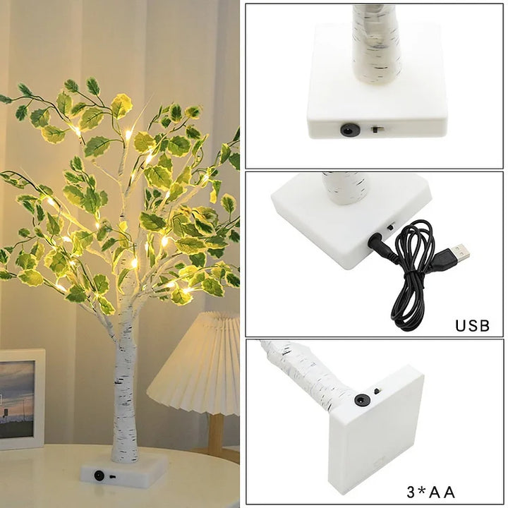 LED Tree Light with Green Leaves Kalsten