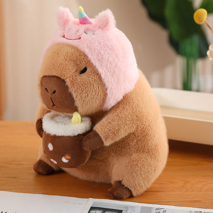 Brehn | CuddleCapy Plush Doll | Capybara & Rabbit Design | Soft Cuddly Toy in Various Styles & Sizes