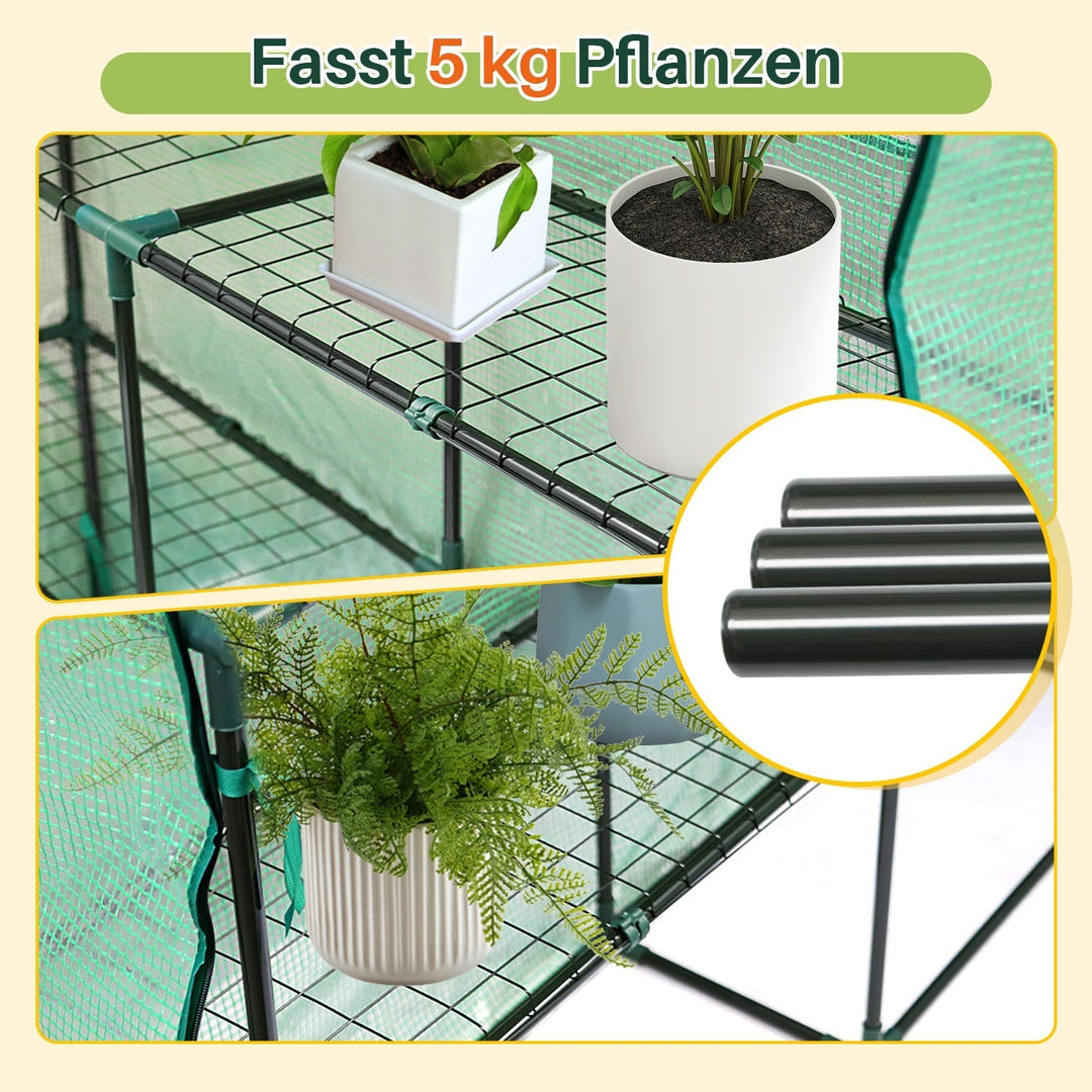 Greenhouse Film Greenhouse with Shelves | Kalsten