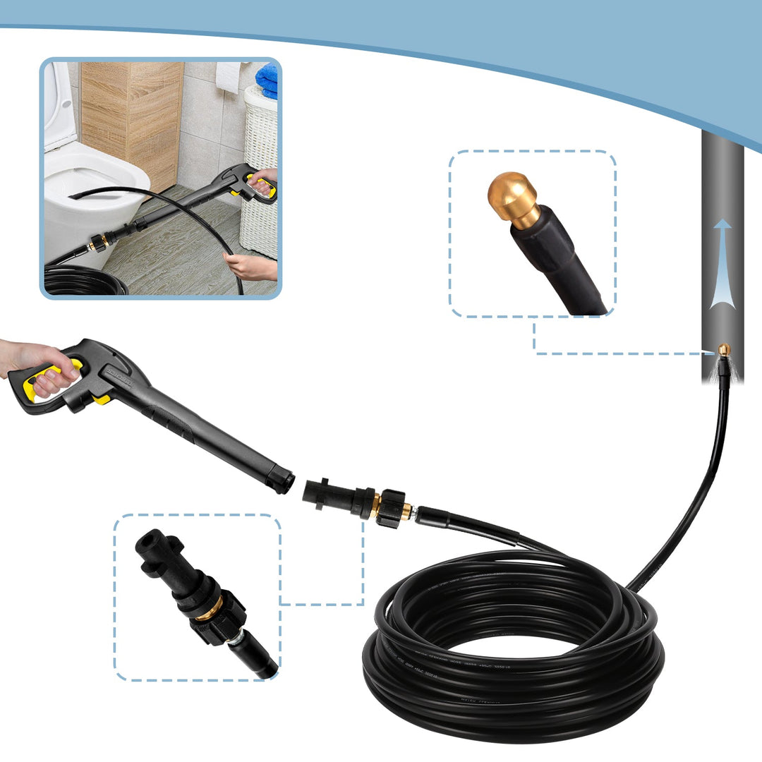 Pipe cleaning hose 10m-30m 180 bar | Kalsten
