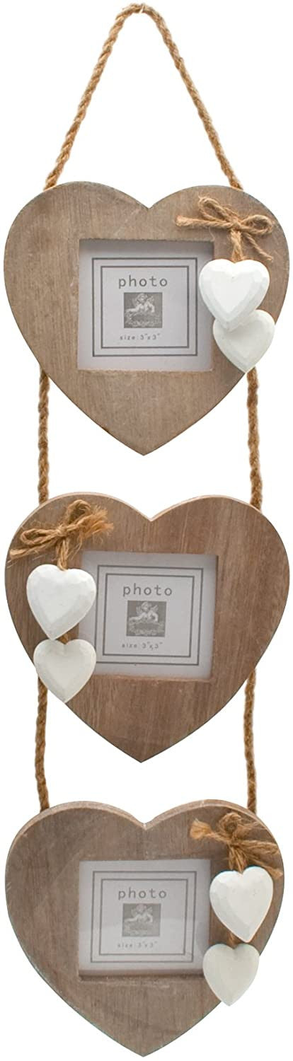 Shabby Chic Heart Frame Set – 3 pcs