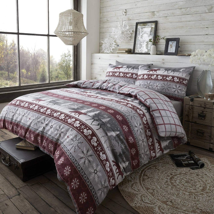 Nordic Christmas Bedding Set – Reversible Duvet Cover