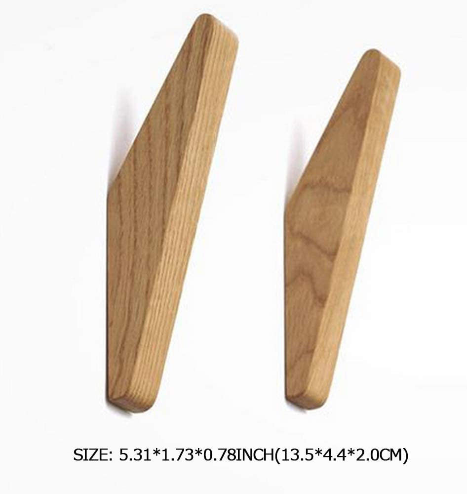 Scandinavian Wooden Coat Hooks – 6 Pack
