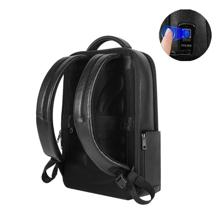 Men’s Business Laptop Backpack with Fingerprint Lock – Large Capacity Anti-Theft | Kalsten