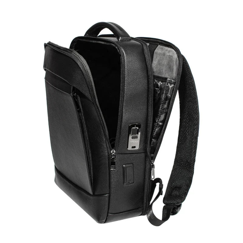 Men’s Business Laptop Backpack with Fingerprint Lock – Large Capacity Anti-Theft | Kalsten