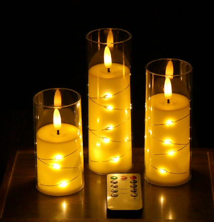 Realistic Flameless LED Candle Set Kalsten
