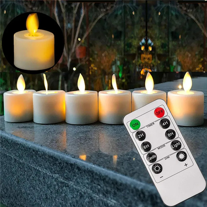 Remote Control Flickering LED Candle Set Kalsten