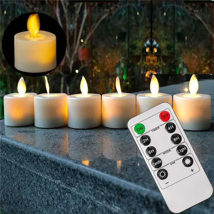 Remote Control Flickering LED Candle Set Kalsten