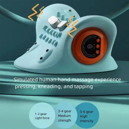 Skanto | Flexease Neck Massager – EMS Technology, Acupressure & Traction – Effective Neck Pain Relief & Posture Support – Daily 10-Minute Relaxation