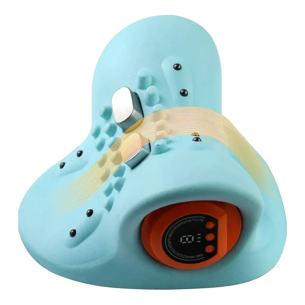 Skanto | Flexease Neck Massager – EMS Technology, Acupressure & Traction – Effective Neck Pain Relief & Posture Support – Daily 10-Minute Relaxation