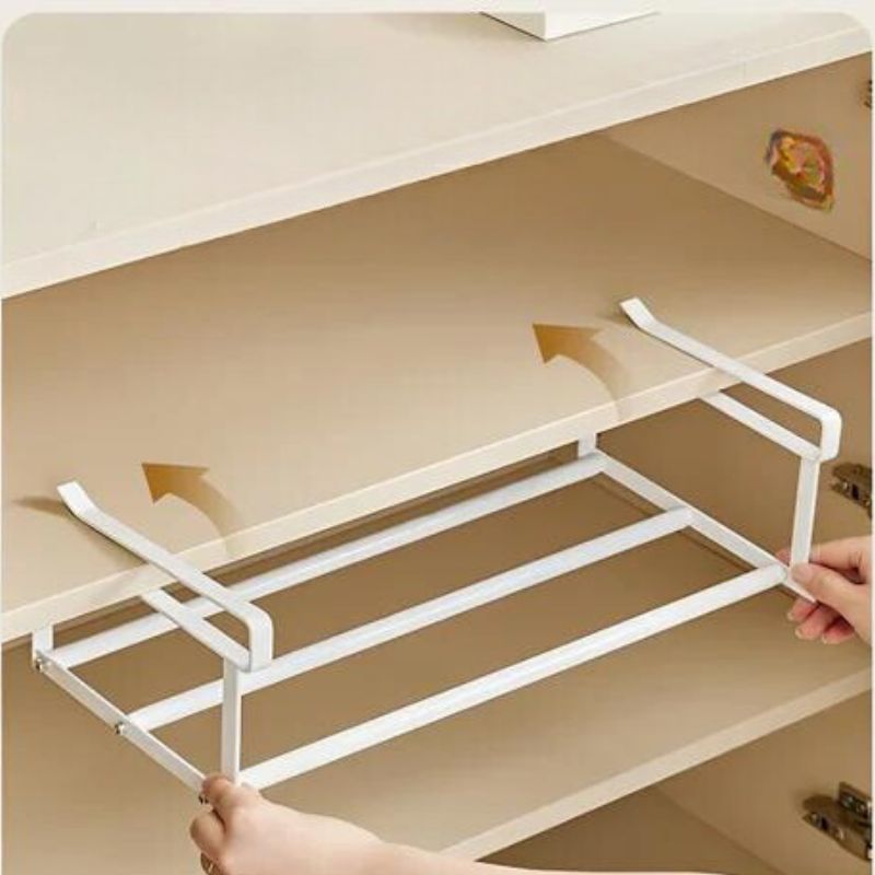 Kalsten | FlexFit Shelf Extension – Adjustable Shoe Cabinet Organizer – Space-Saving Storage Solution – No-Tool Assembly – Fits 40–65 cm