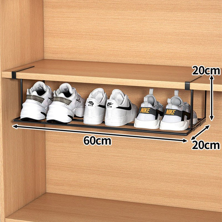 Kalsten | FlexFit Shelf Extension – Adjustable Shoe Cabinet Organizer – Space-Saving Storage Solution – No-Tool Assembly – Fits 40–65 cm