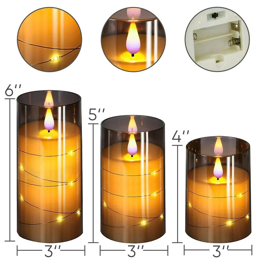 Realistic Flameless LED Candle Set Kalsten