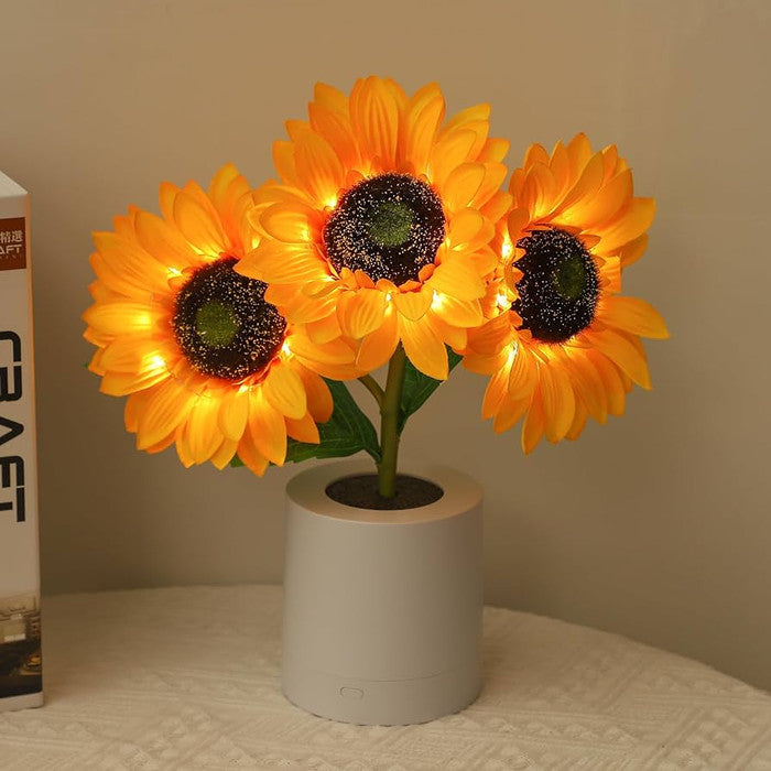 Sunflower LED Table Lamp – USB Rechargeable Kalsten