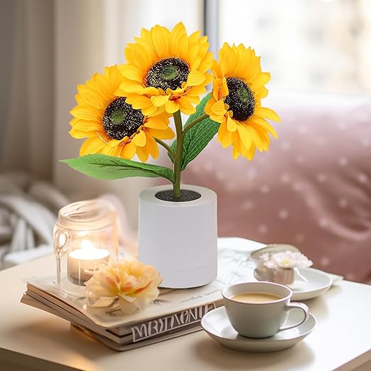Sunflower LED Table Lamp – USB Rechargeable Kalsten