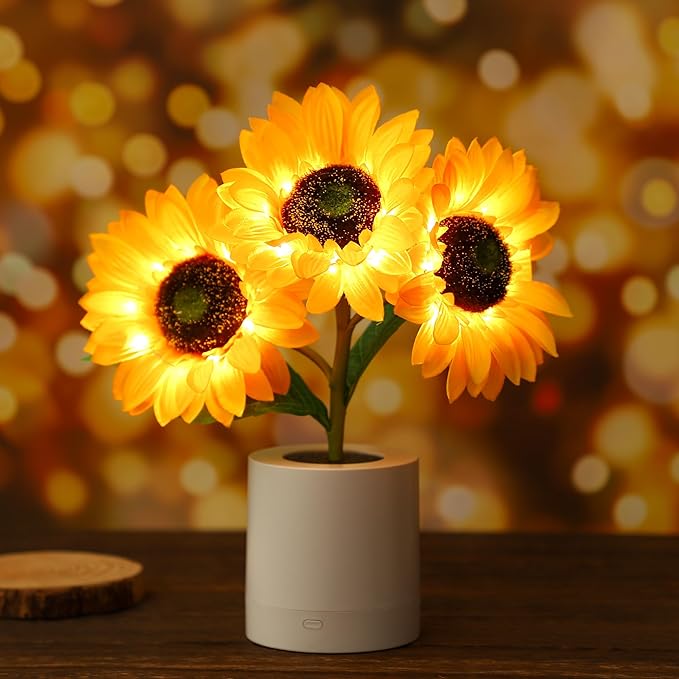 Sunflower LED Table Lamp – USB Rechargeable Kalsten