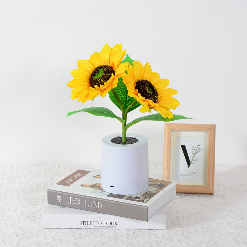 Table Lamp Sunflower LED USB Rechargeable Light | Kalsten