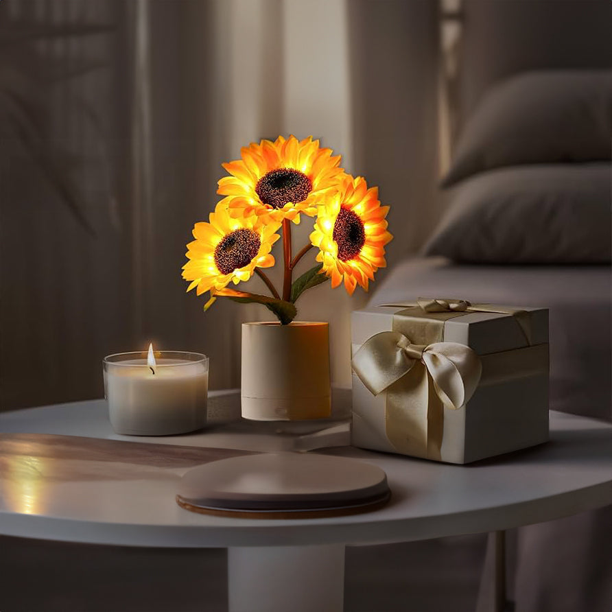 Sunflower LED Table Lamp – USB Rechargeable Kalsten